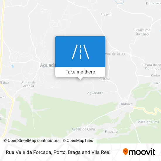 Rua Vale da Forcada map