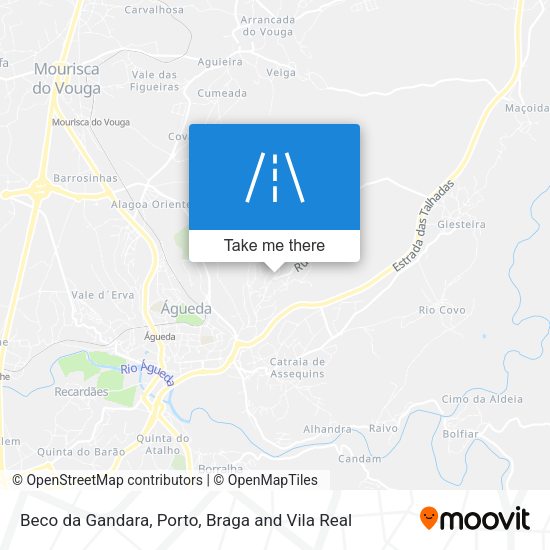 Beco da Gandara mapa