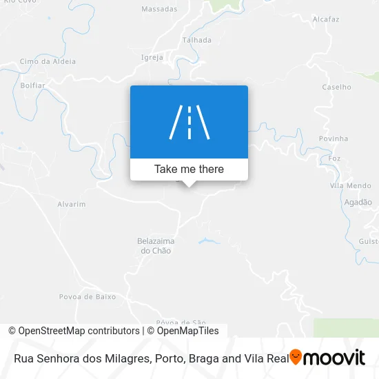 Rua Senhora dos Milagres map