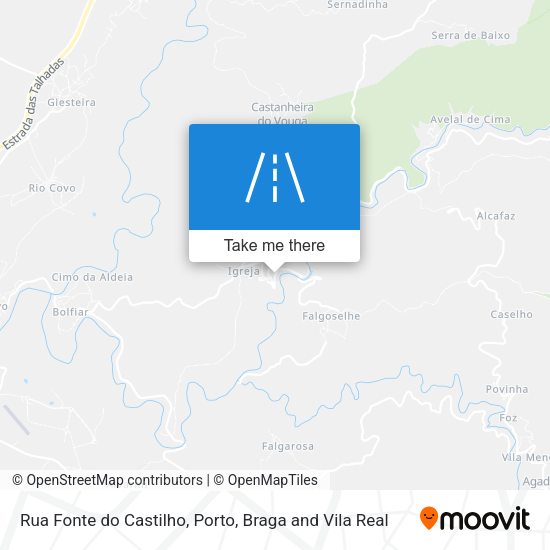 Rua Fonte do Castilho map