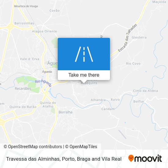 Travessa das Alminhas mapa