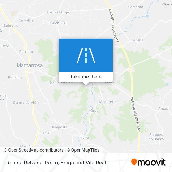 Rua da Relvada map