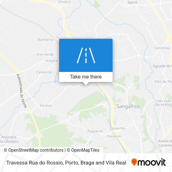 Travessa Rua do Rossio mapa