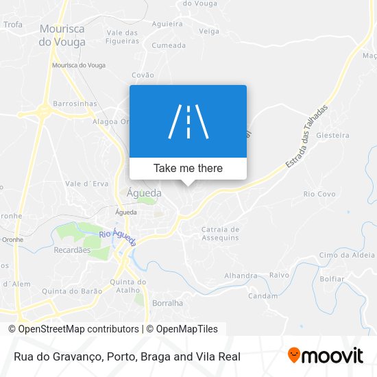 Rua do Gravanço mapa