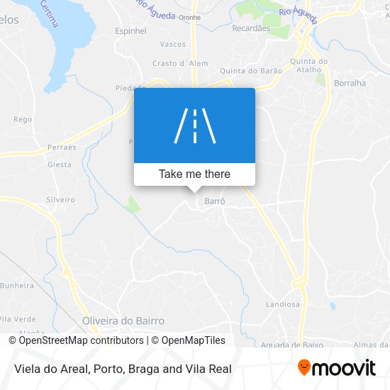 Viela do Areal mapa