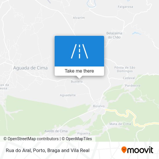 Rua do Aral map