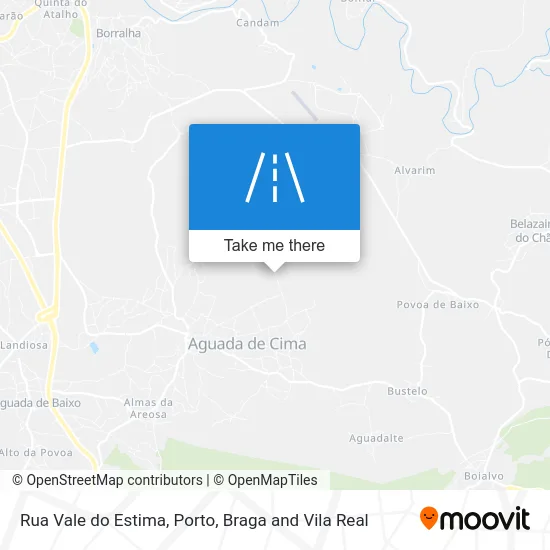 Rua Vale do Estima map
