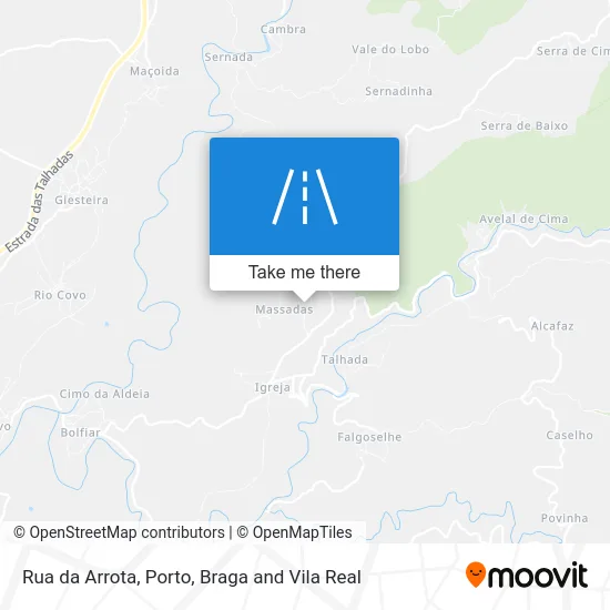 Rua da Arrota map