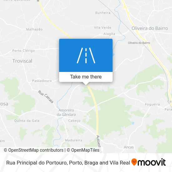 Rua Principal do Portouro map