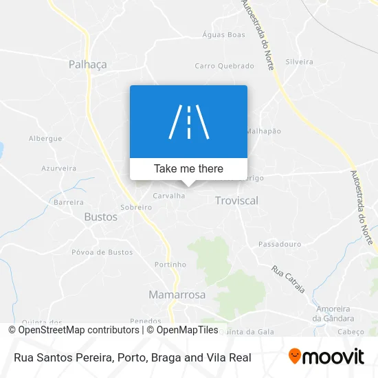 Rua Santos Pereira map