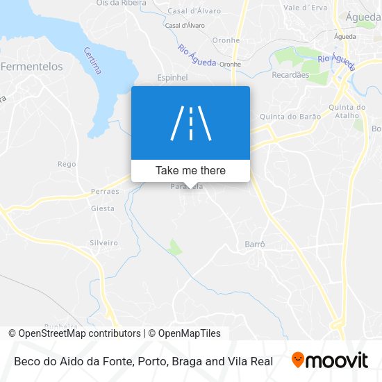 Beco do Aido da Fonte mapa