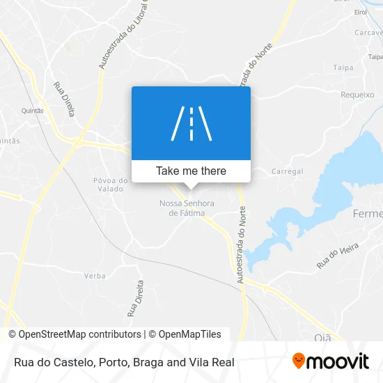 Rua do Castelo map