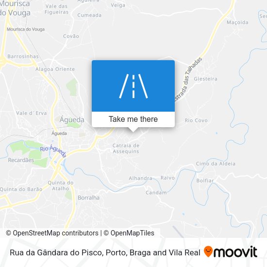 Rua da Gândara do Pisco map