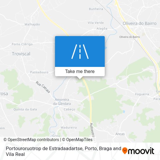 Portouroruotrop de Estradaadartse mapa