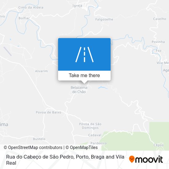 Rua do Cabeço de São Pedro map
