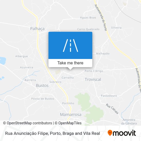 Rua Anunciação Filipe mapa