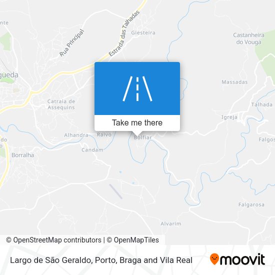Largo de São Geraldo mapa