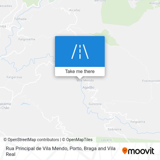 Rua Principal de Vila Mendo map
