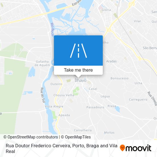 Rua Doutor Frederico Cerveira mapa