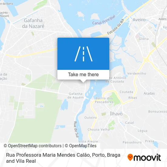 Rua Professora Maria Mendes Calão map