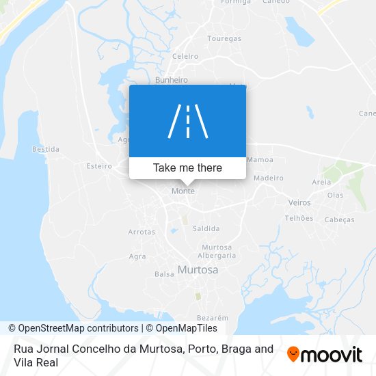 Rua Jornal Concelho da Murtosa map