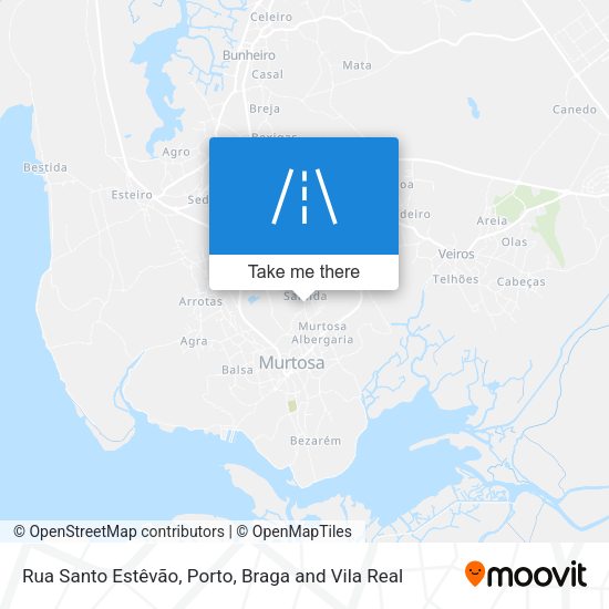 Rua Santo Estêvão mapa