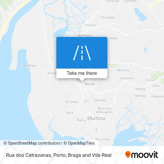 Rua dos Catrazanas map