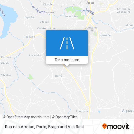 Rua das Arrotas mapa