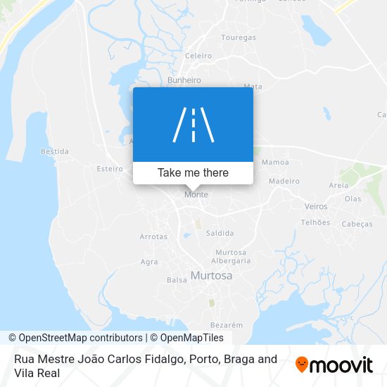 Rua Mestre João Carlos Fidalgo mapa
