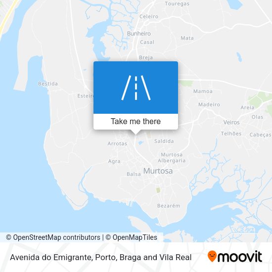 Avenida do Emigrante mapa