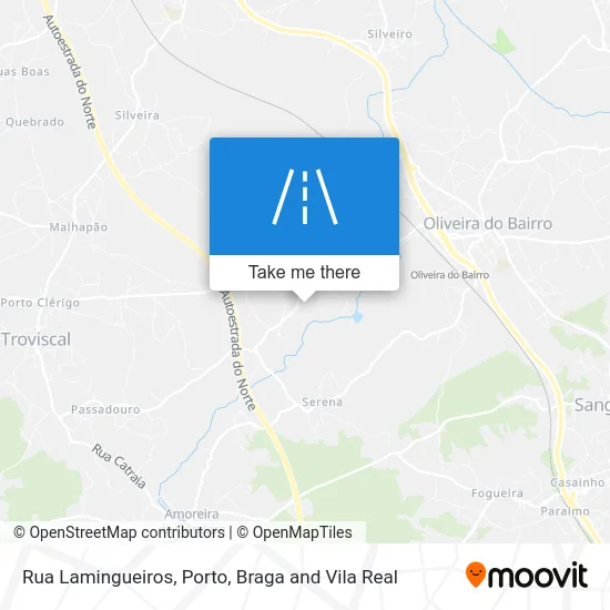 Rua Lamingueiros map