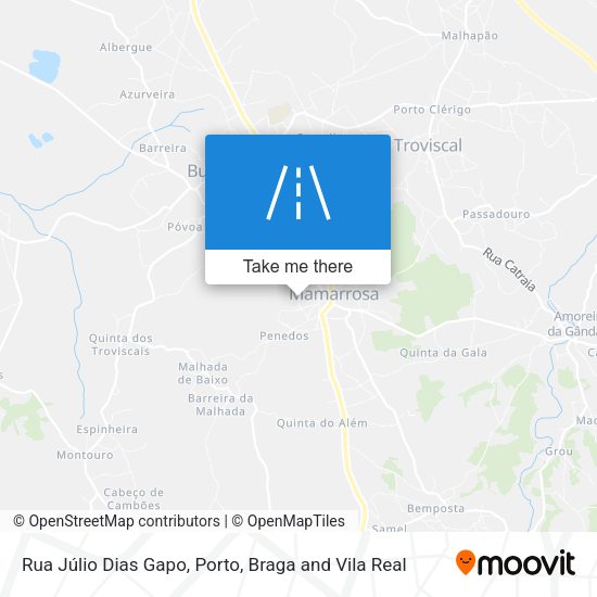 Rua Júlio Dias Gapo mapa