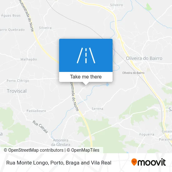 Rua Monte Longo map