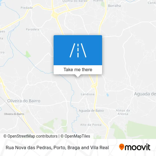Rua Nova das Pedras map