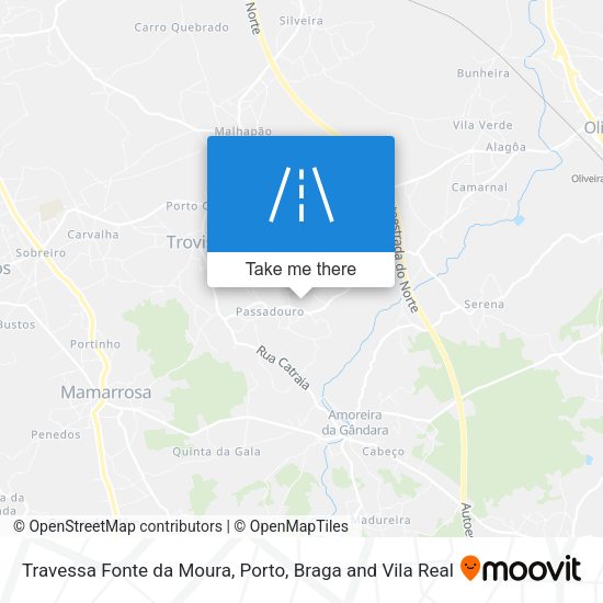 Travessa Fonte da Moura mapa