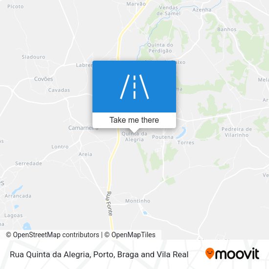 Rua Quinta da Alegria mapa