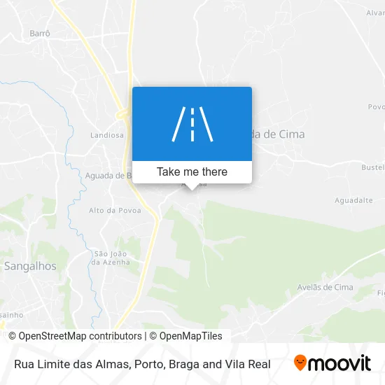 Rua Limite das Almas map