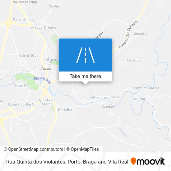 Rua Quinta dos Violantes mapa