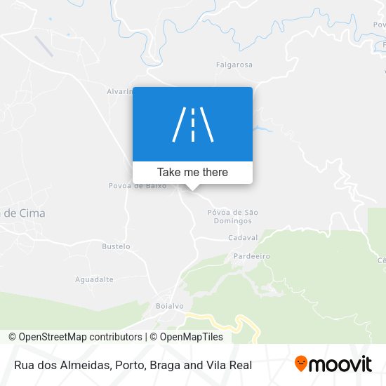 Rua dos Almeidas mapa