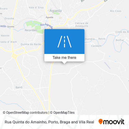Rua Quinta do Amainho mapa