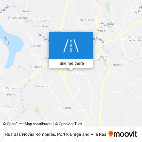 Rua das Novas Rompidas mapa