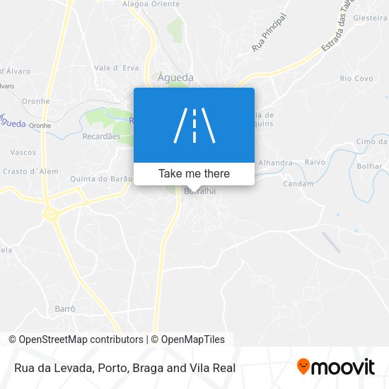 Rua da Levada mapa