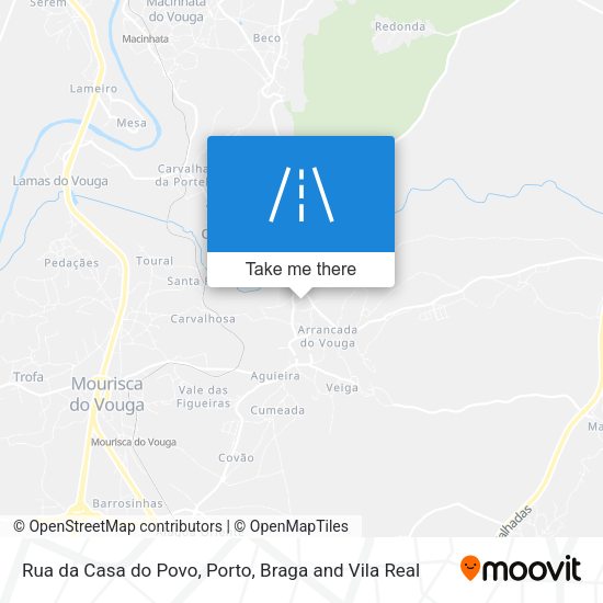 Rua da Casa do Povo mapa