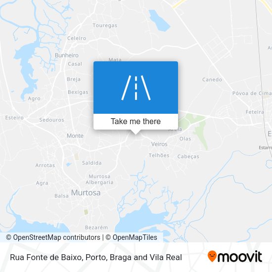 Rua Fonte de Baixo map