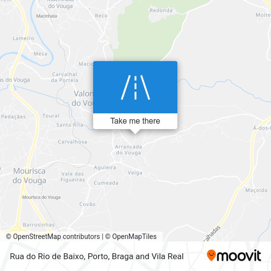 Rua do Rio de Baixo mapa