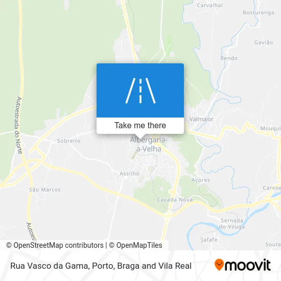 Rua Vasco da Gama map