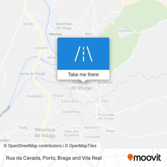 Rua da Cavada map
