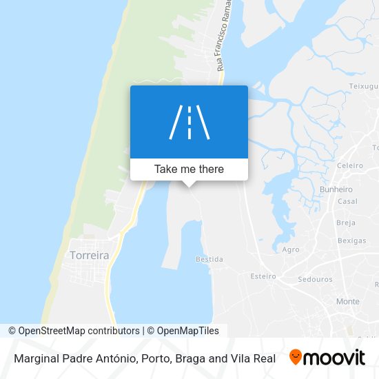 Marginal Padre António mapa