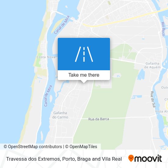Travessa dos Extremos mapa
