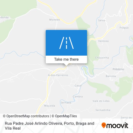 Rua Padre José Arlindo Oliveira map